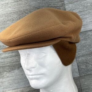 Borsalina Gruppo Doria Italy Wool Cashmere Newsboy Cabbie Flat Cap Hat 7 3/4 XL